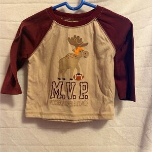MVP Moose Long Sleeve Kids Shirt - Brown